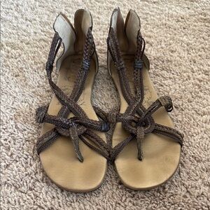 Jellypop Brown Gladiator Sandals